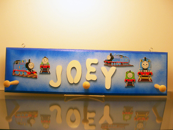 Train Theme Coat Rack - Personalized Gifts For Kids
